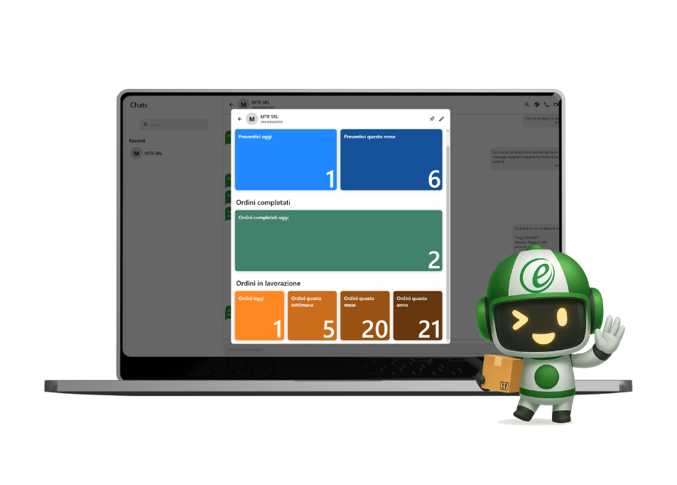 chatbot echat controlla gli ordini appresi con l'intelligenza artificiale